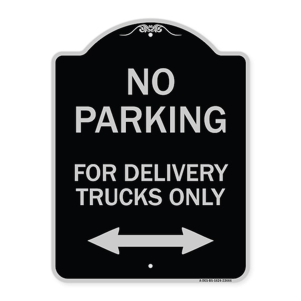 Signmission No Parking No Parking for Delivery Trucks Heavy-Gauge Aluminum Sign, 24" x 18", BS-1824-23666 A-DES-BS-1824-23666 - main